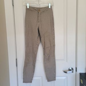 PS / LA Checkered Plaid Cigarette Skinny Pants